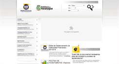 Desktop Screenshot of paranaguaprevidencia.com.br