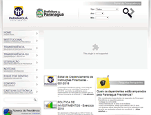 Tablet Screenshot of paranaguaprevidencia.com.br